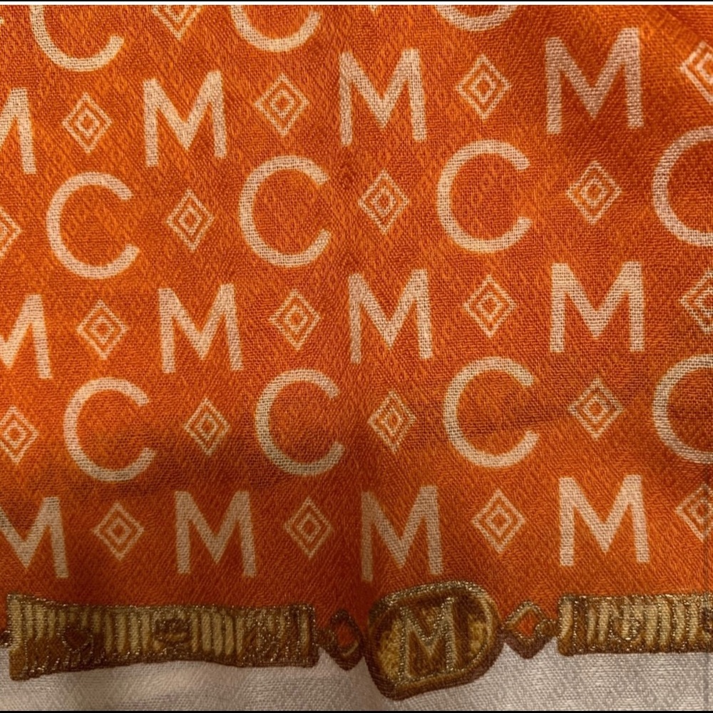 🐕 New MCM Square Cotton Silk Twill Mini Scarf 🐕